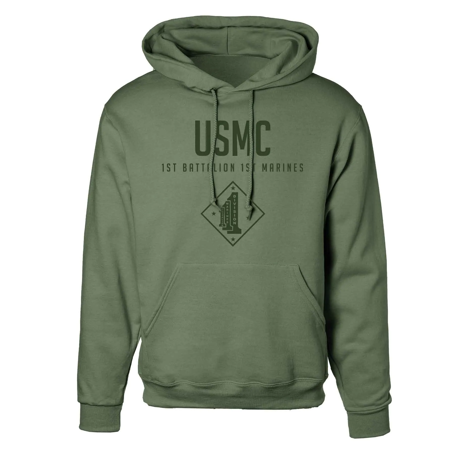 1st Battalion 1st Marines Tonal Hoodie