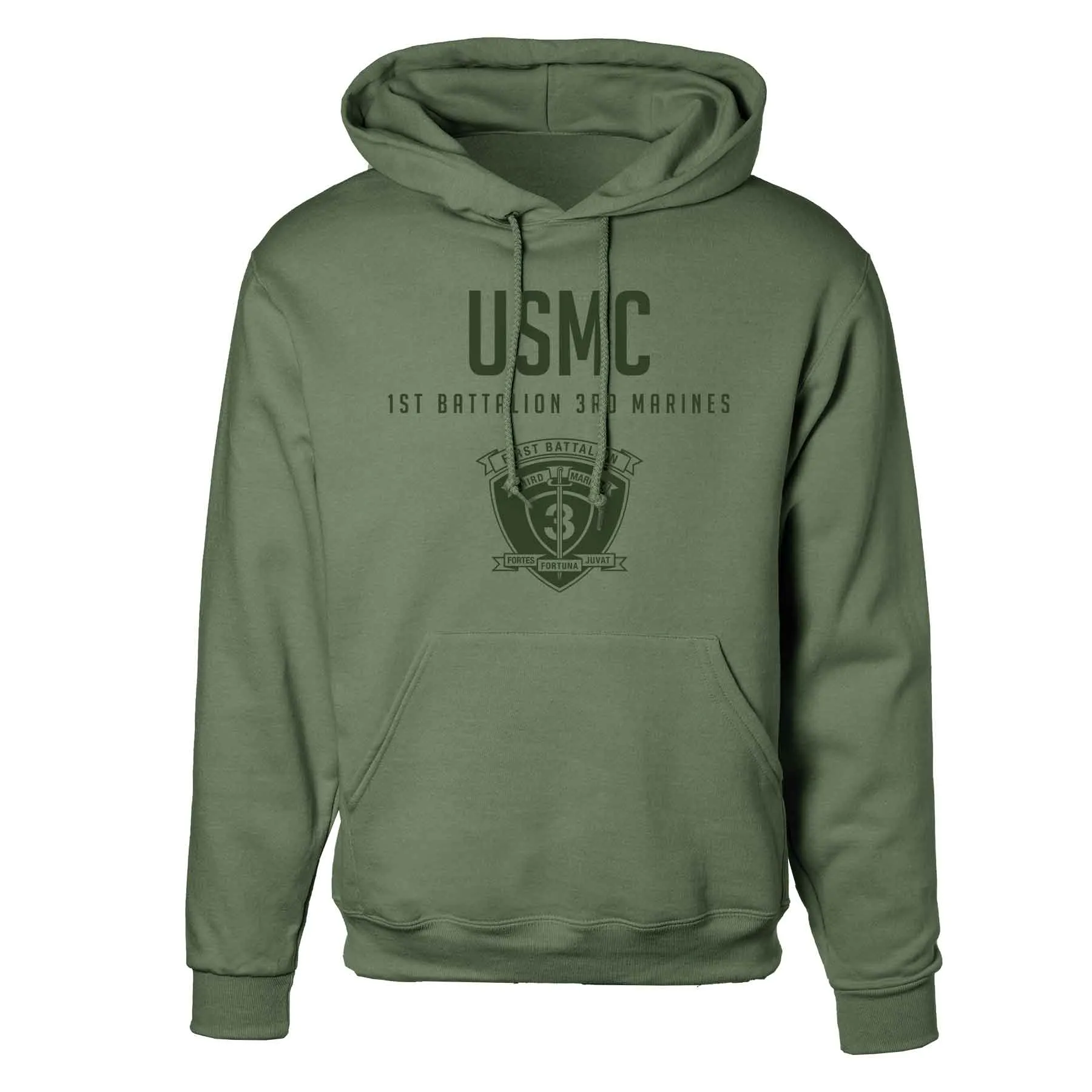 1st Battalion 3rd Marines Tonal Hoodie