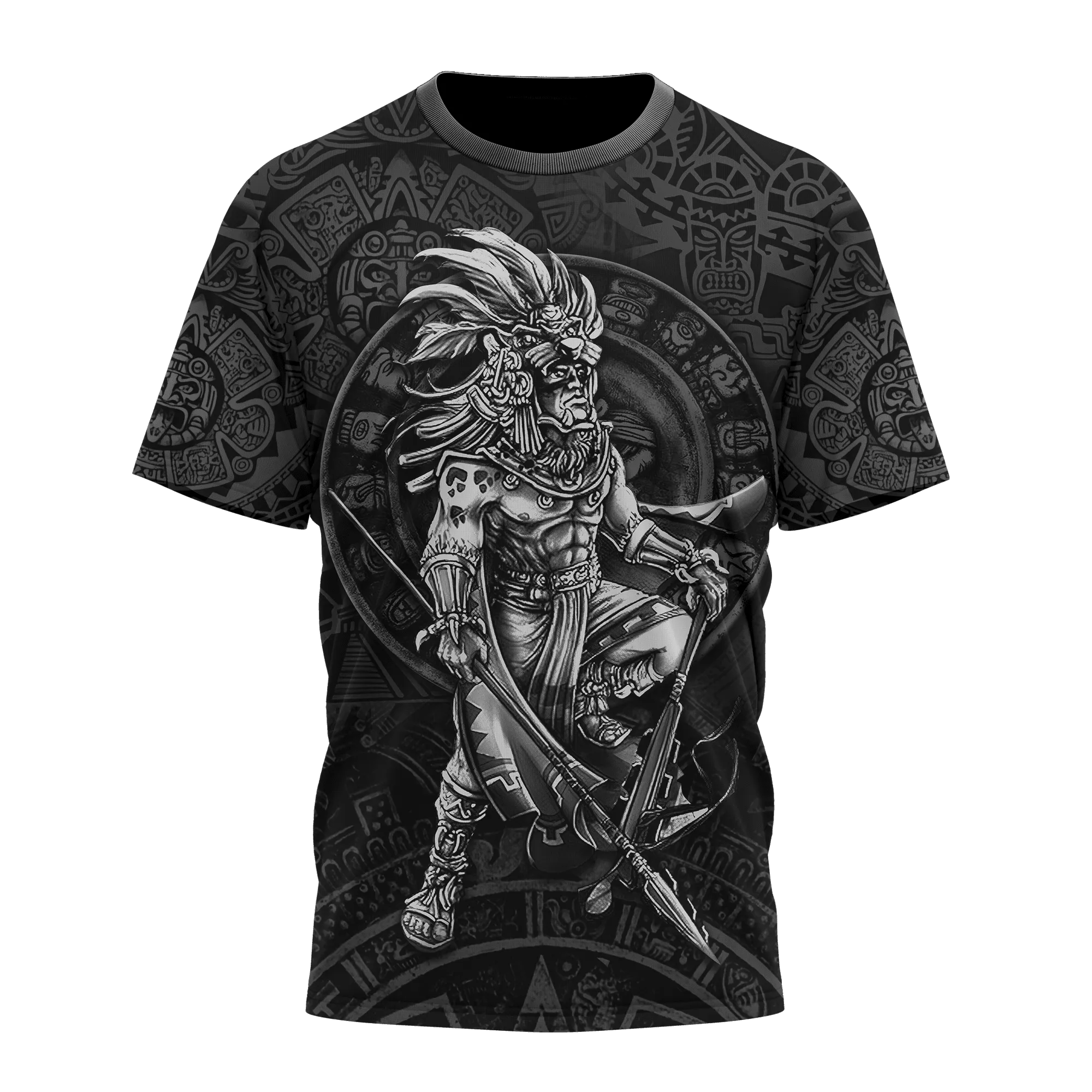 3D All Over Print Aztec Warrior Mexican T-Shirt, Mexican Pride Shirt