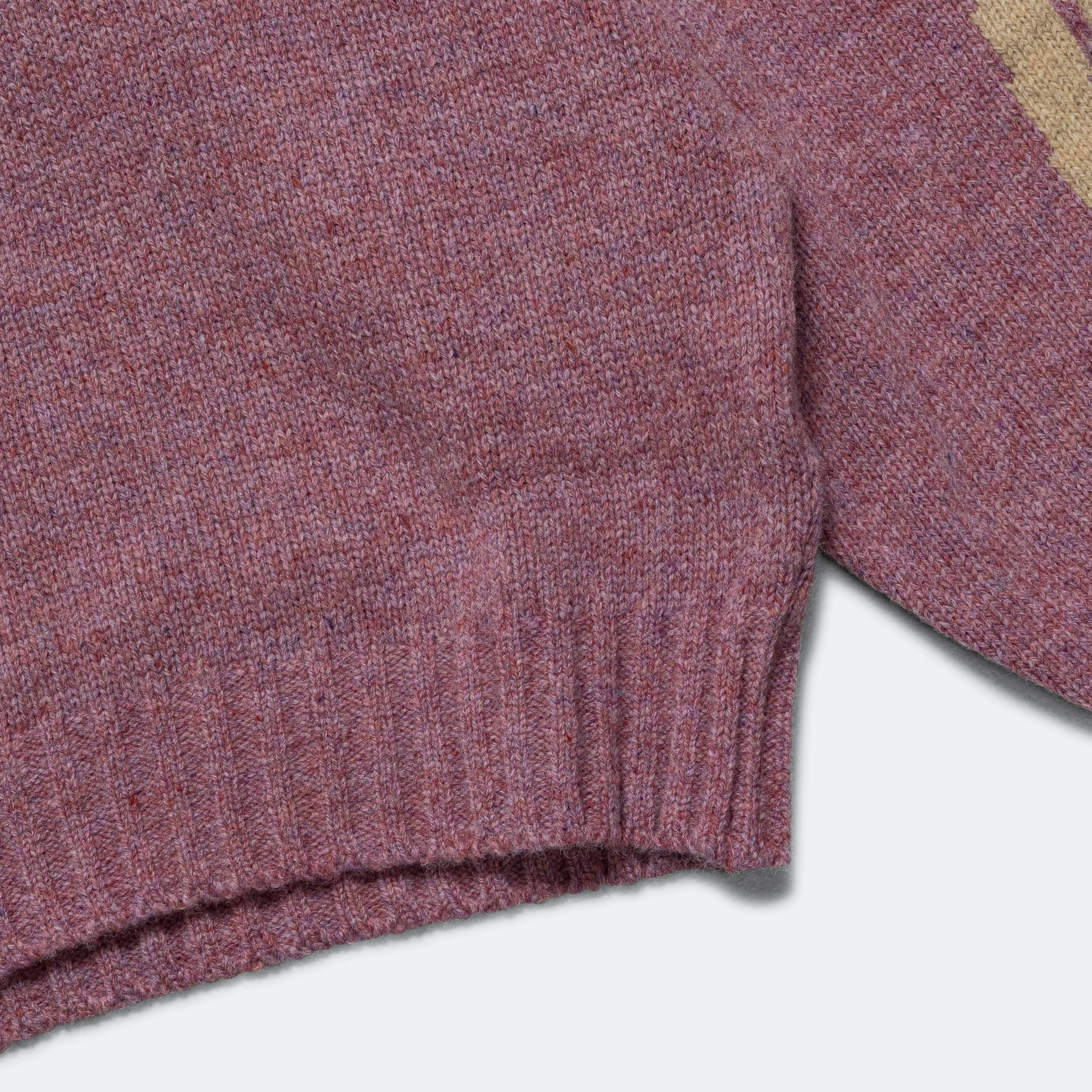 5G Wool BONE Crew Sweater - Light Purple