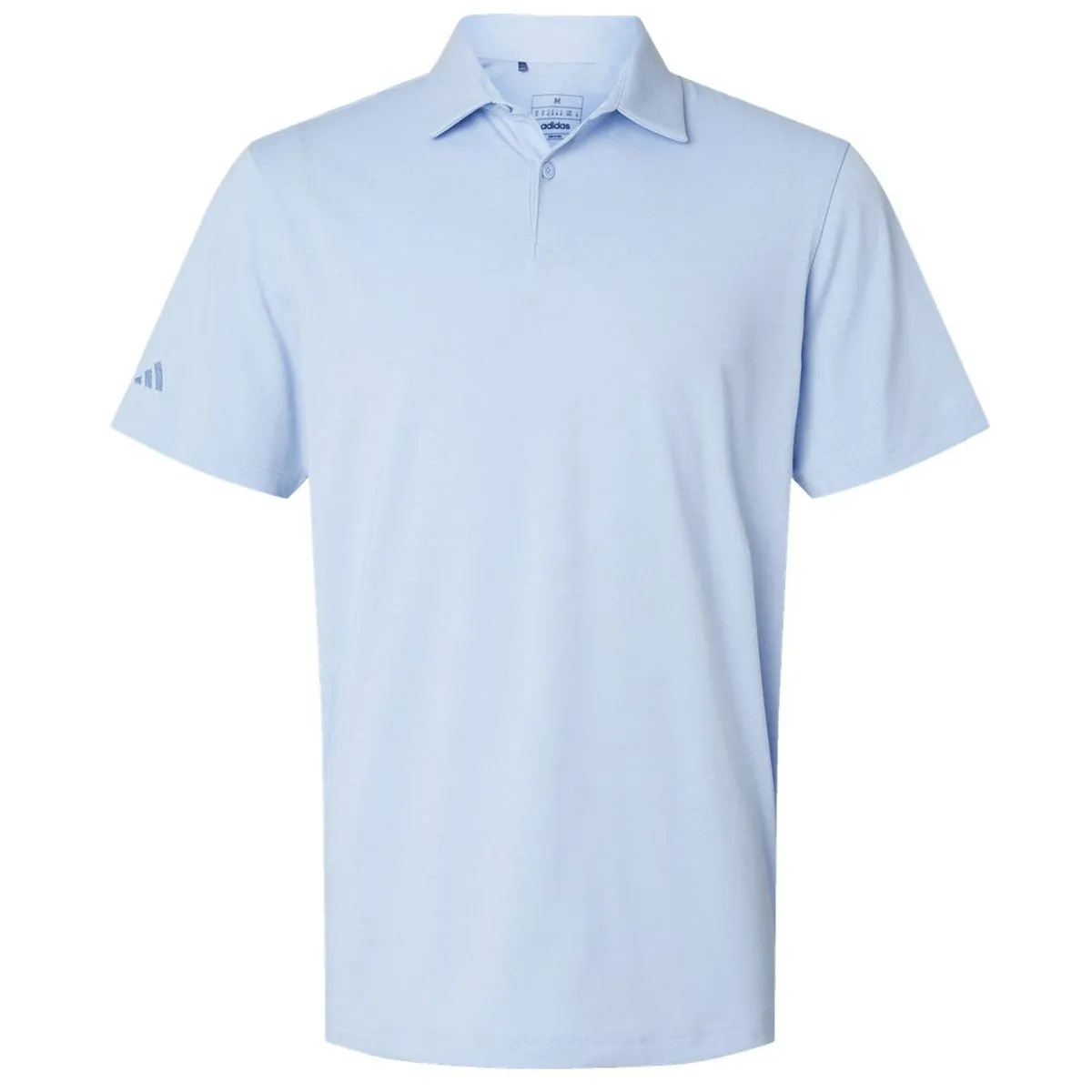 Adidas Men's Blue Dawn Melange Blend Polo