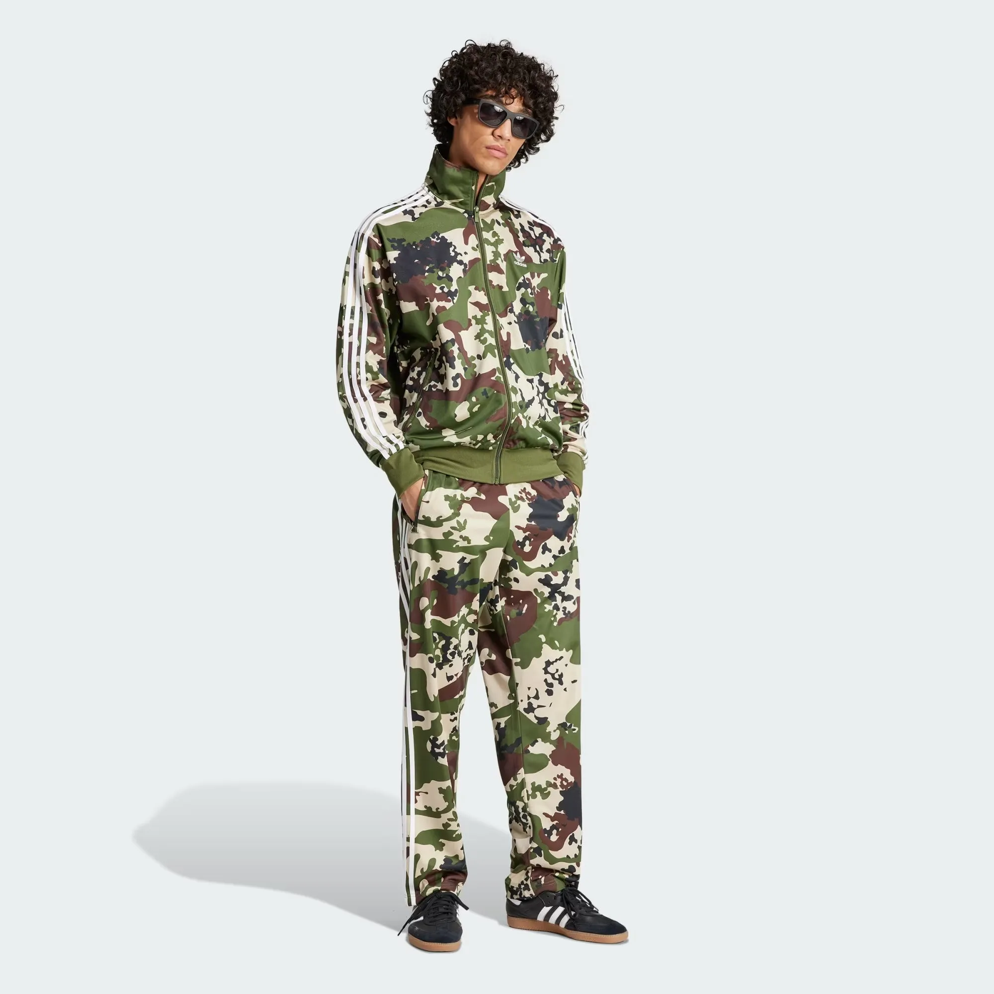 Adidas Originals | CAMO FOOTBALL TRACK PANTS  { WILD PINE