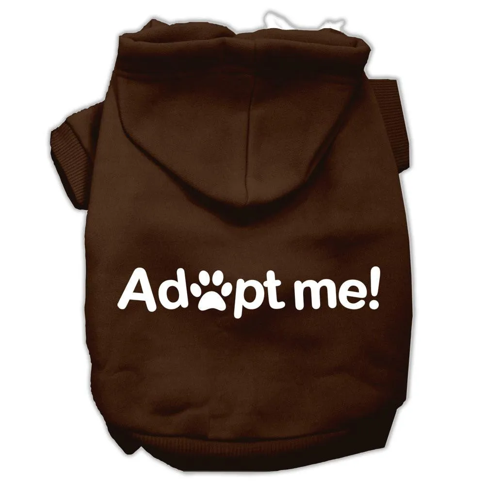 Adopt Me Screen Print Pet Hoodies Brown Size Lg (14)