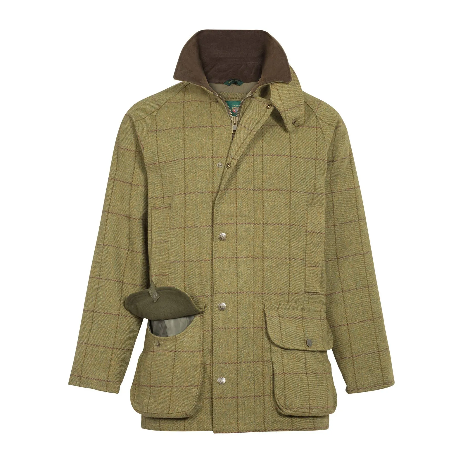 Alan Paine Men's Rutland Waterproof Tweed Coat