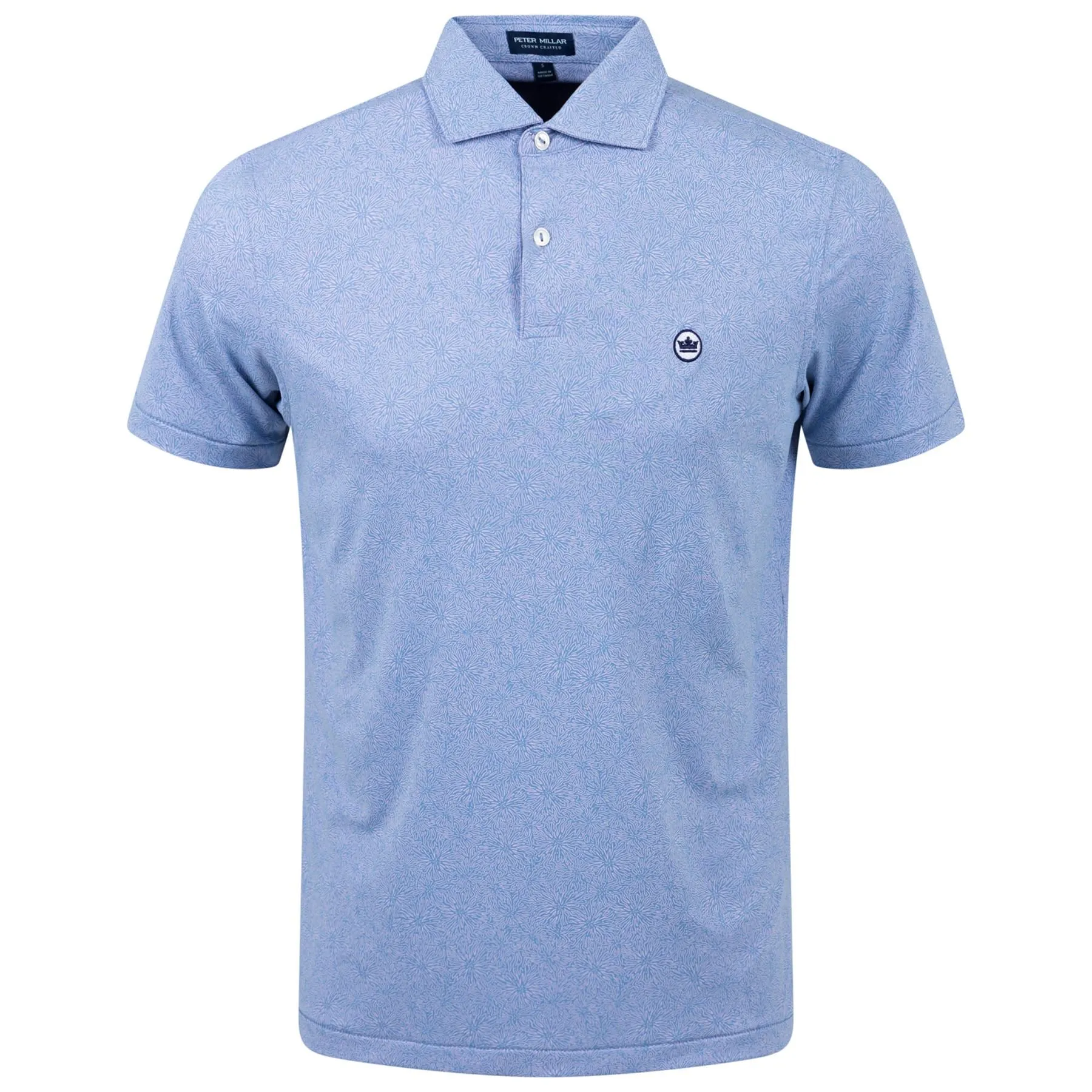 Amos Performance Jersey Polo Channel Blue - SS23