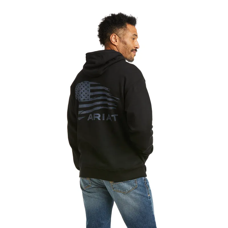 'Ariat' Men's Patriot 2.0 Sweatshirt - Black