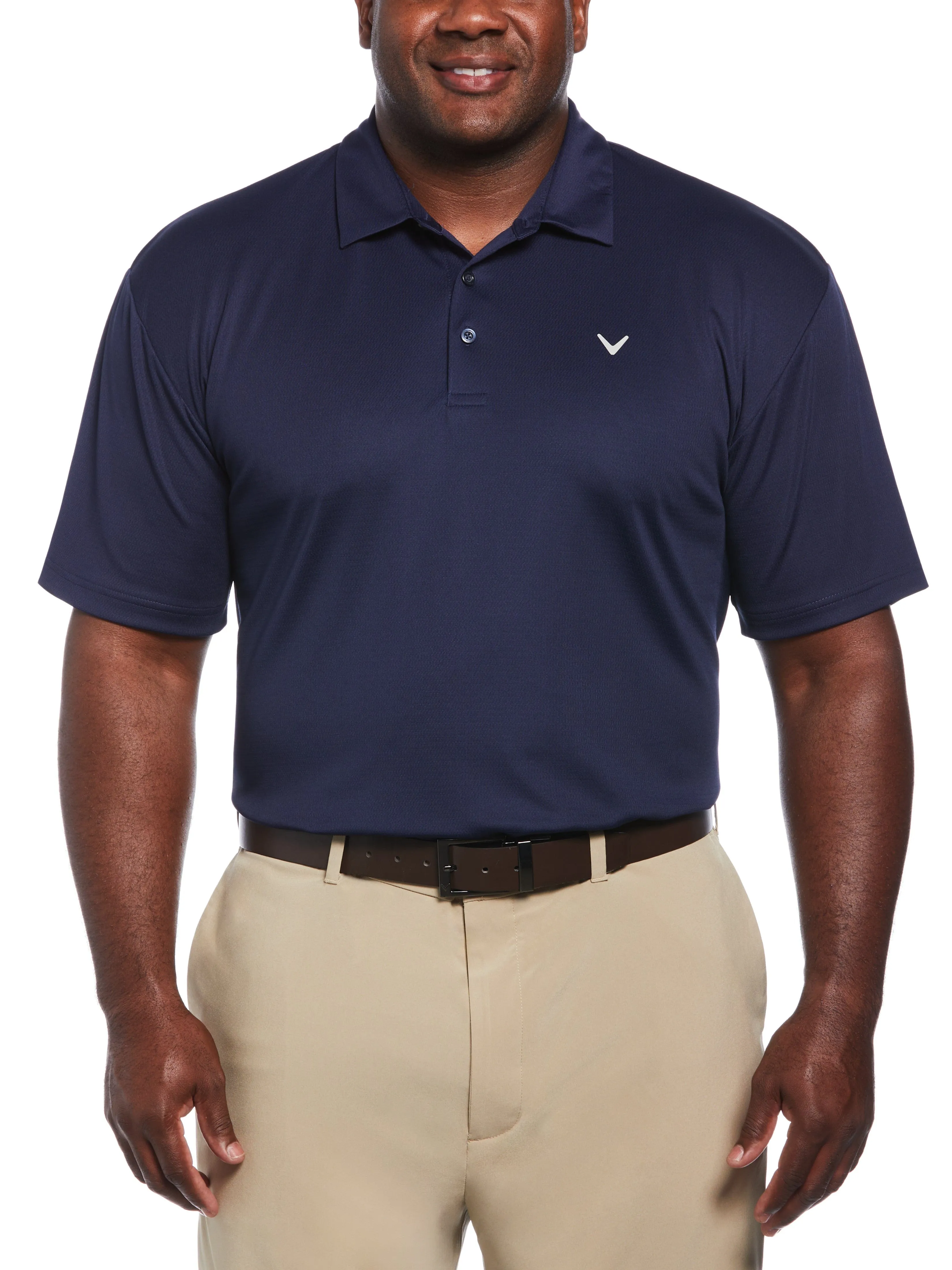 Big & Tall Micro Texture Golf Polo