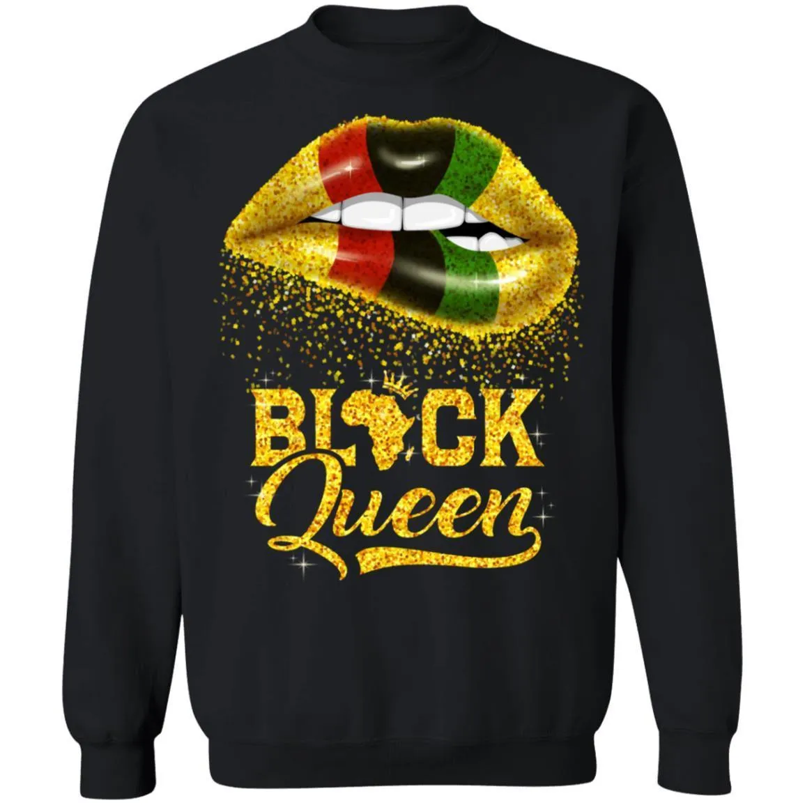 Black Queen Sexy Lips T-shirt