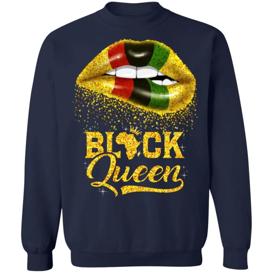 Black Queen Sexy Lips T-shirt