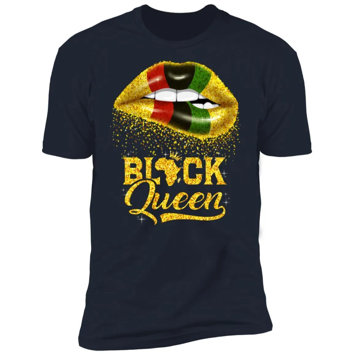 Black Queen Sexy Lips T-shirt