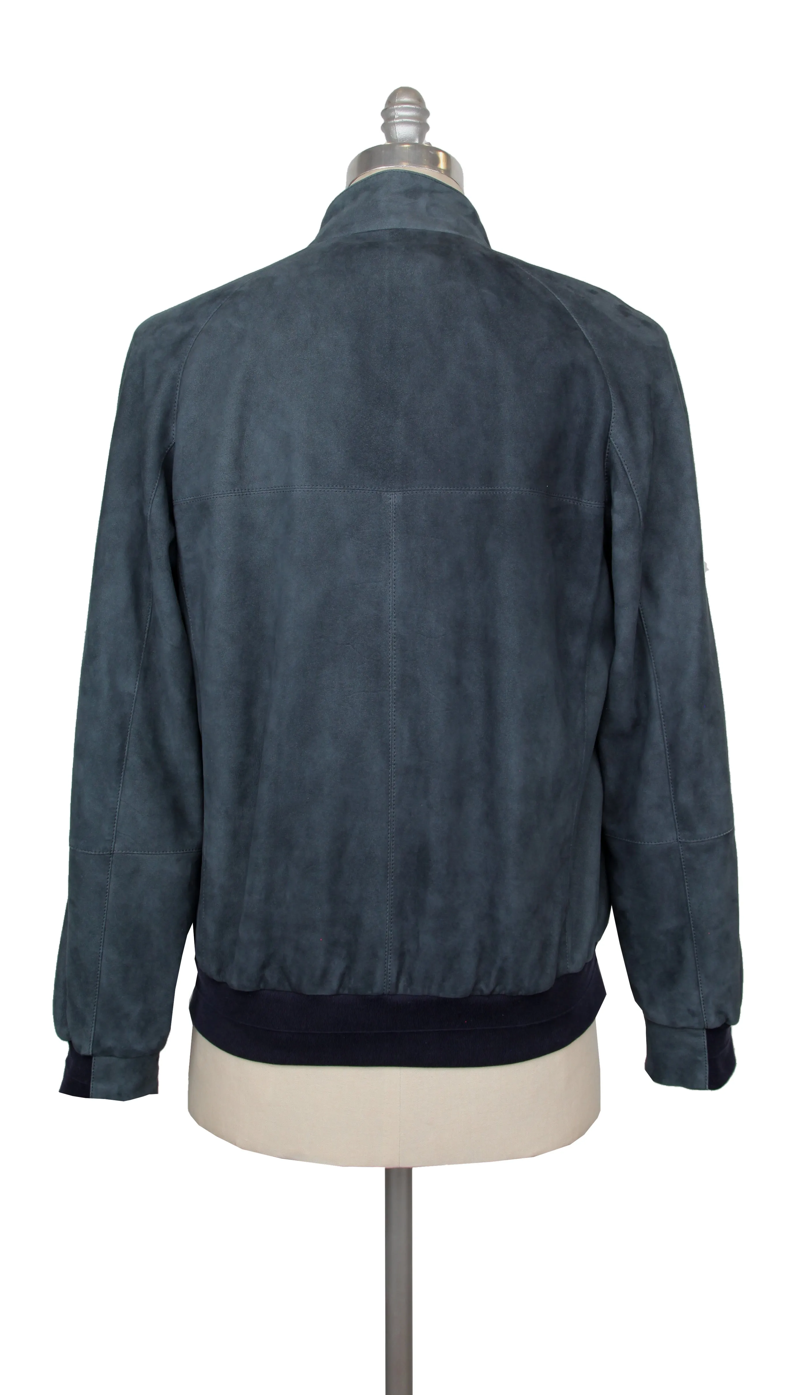 Brunello Cucinelli Blue Bomber Jacket