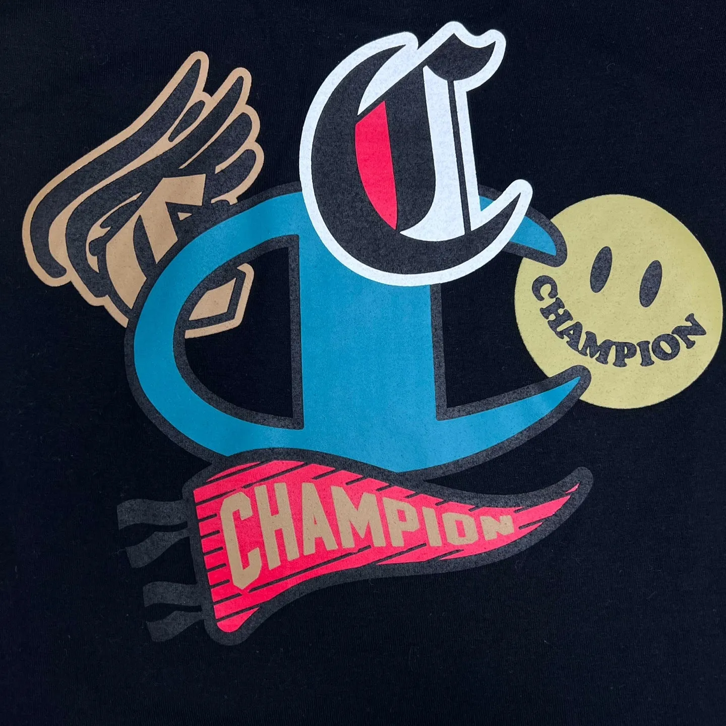 Champion Logo Graphic Print T-Shirt