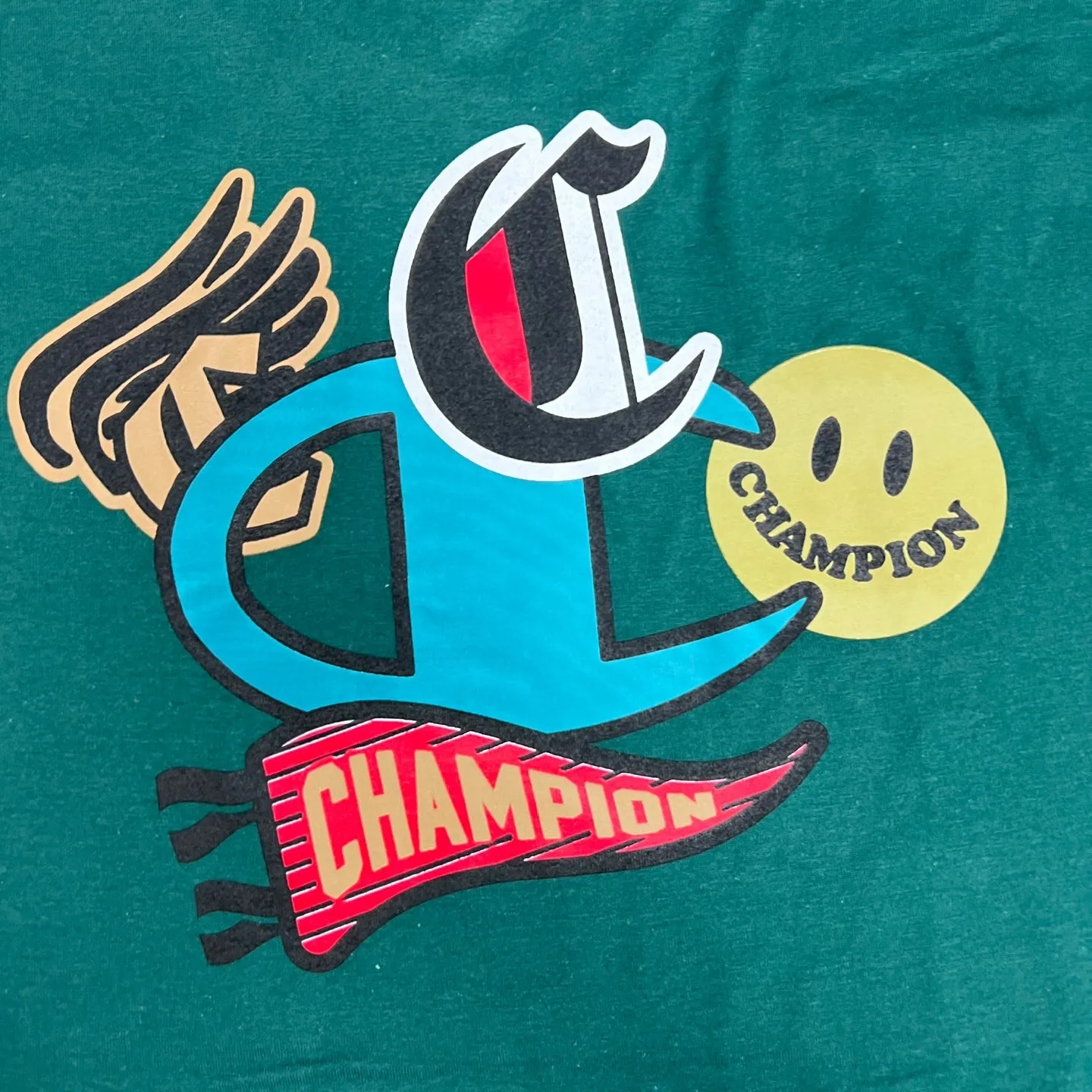 Champion Logo Graphic Print T-Shirt