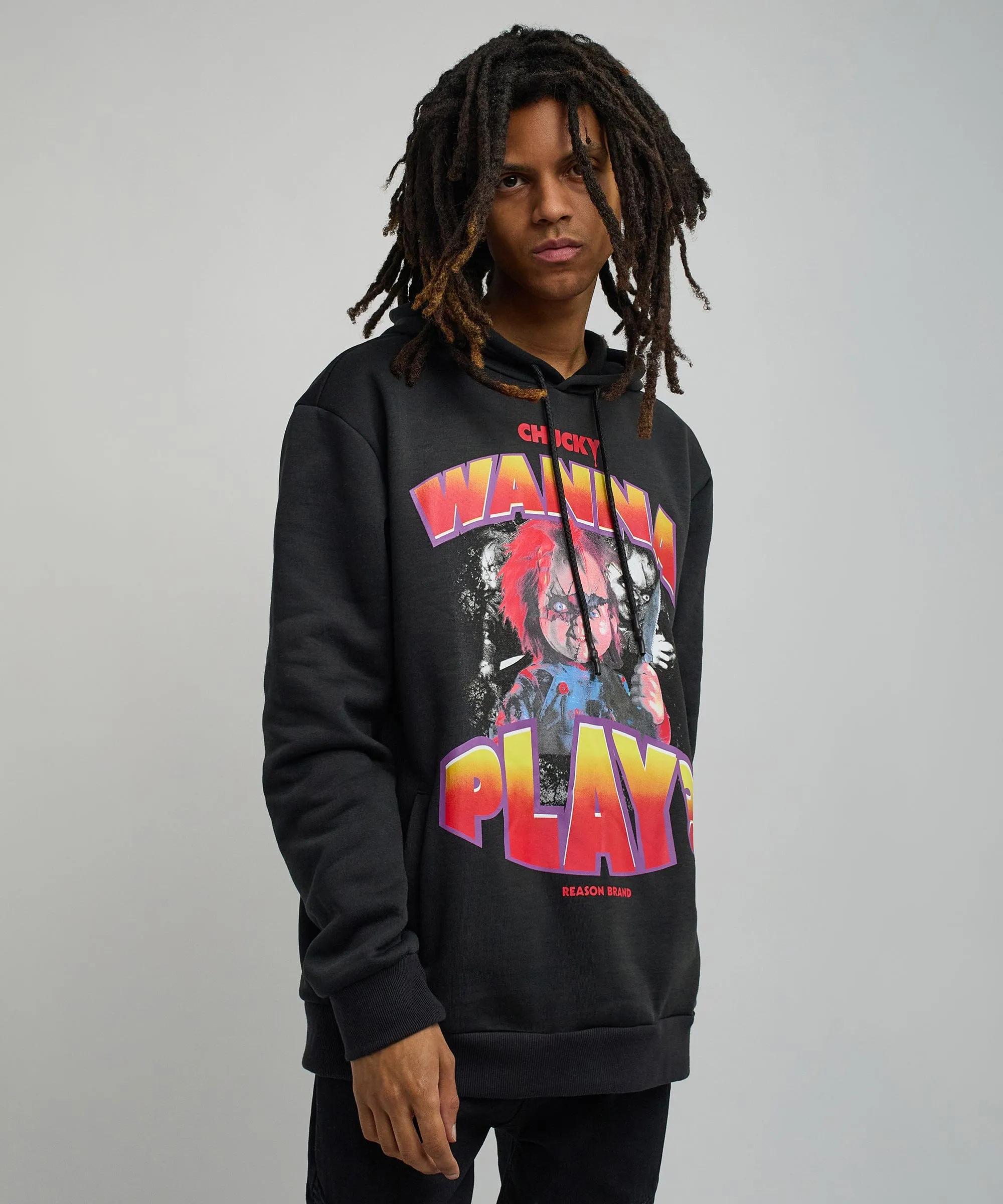 Chucky Wanna Play Graphic Print Hoodie