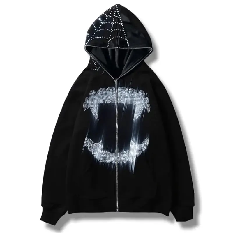 Cobweb Zip Up Sweatshirt