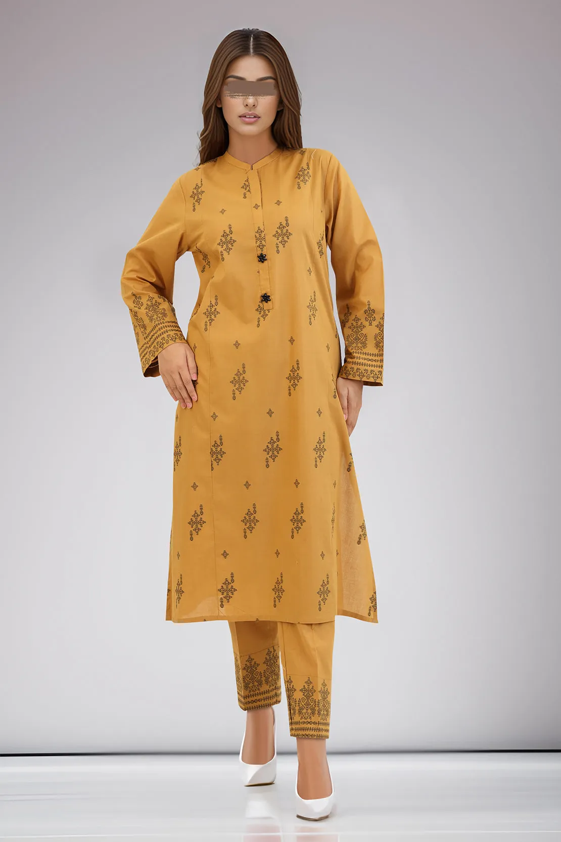 Cotton Jacquard Stitched 2 Piece (Shirt/Trouser)