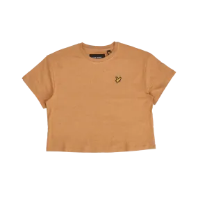 Cropped T-shirt - Tan