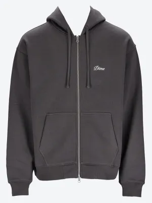 Cursive small logo zip hoodie