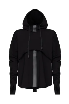 Cyberpunk Hooded Top with Straps