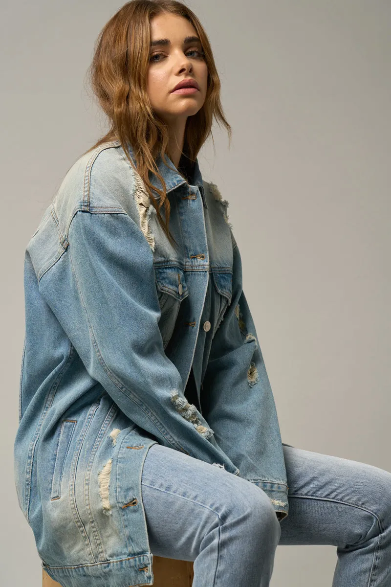 Drop Shoulder Denim Jackets