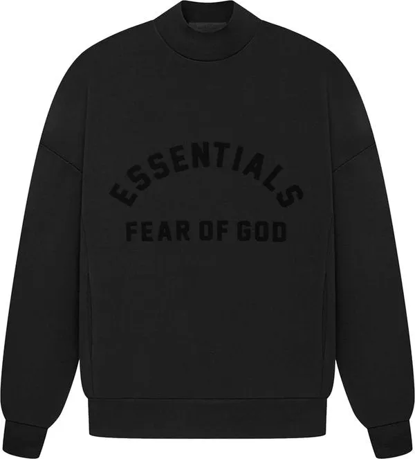 FEAR OF GOD Essentials crewneck jet black (SS23)