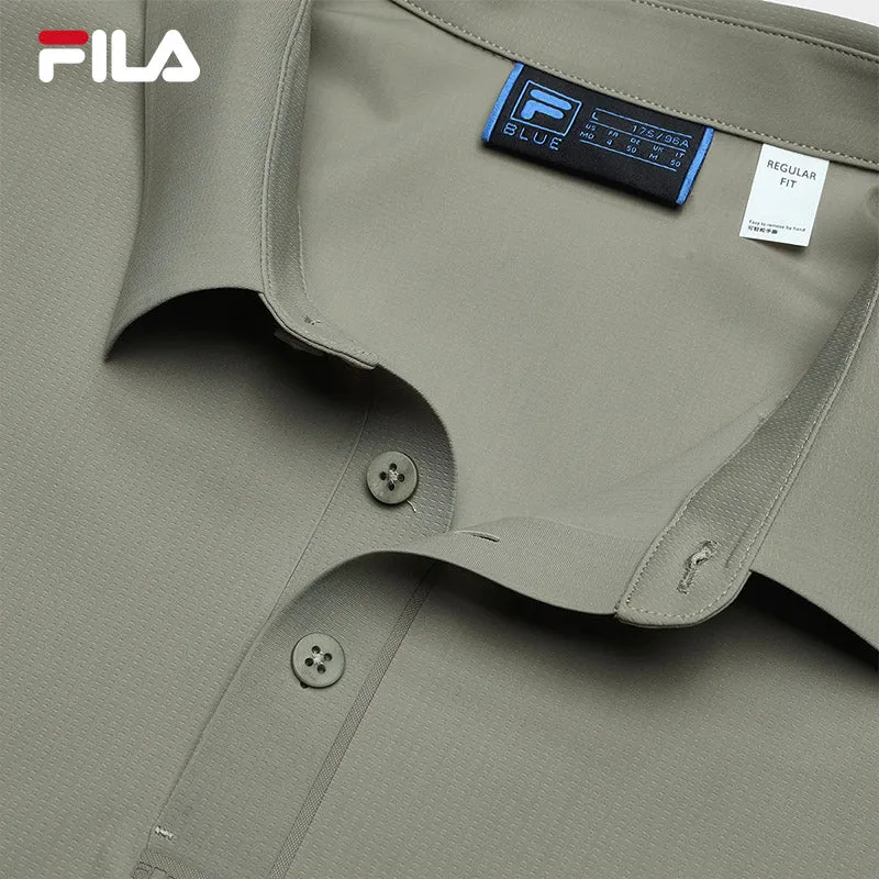 FILA CORE LIFESTYLE BLUE Men Short Sleeve Polo (Ash)