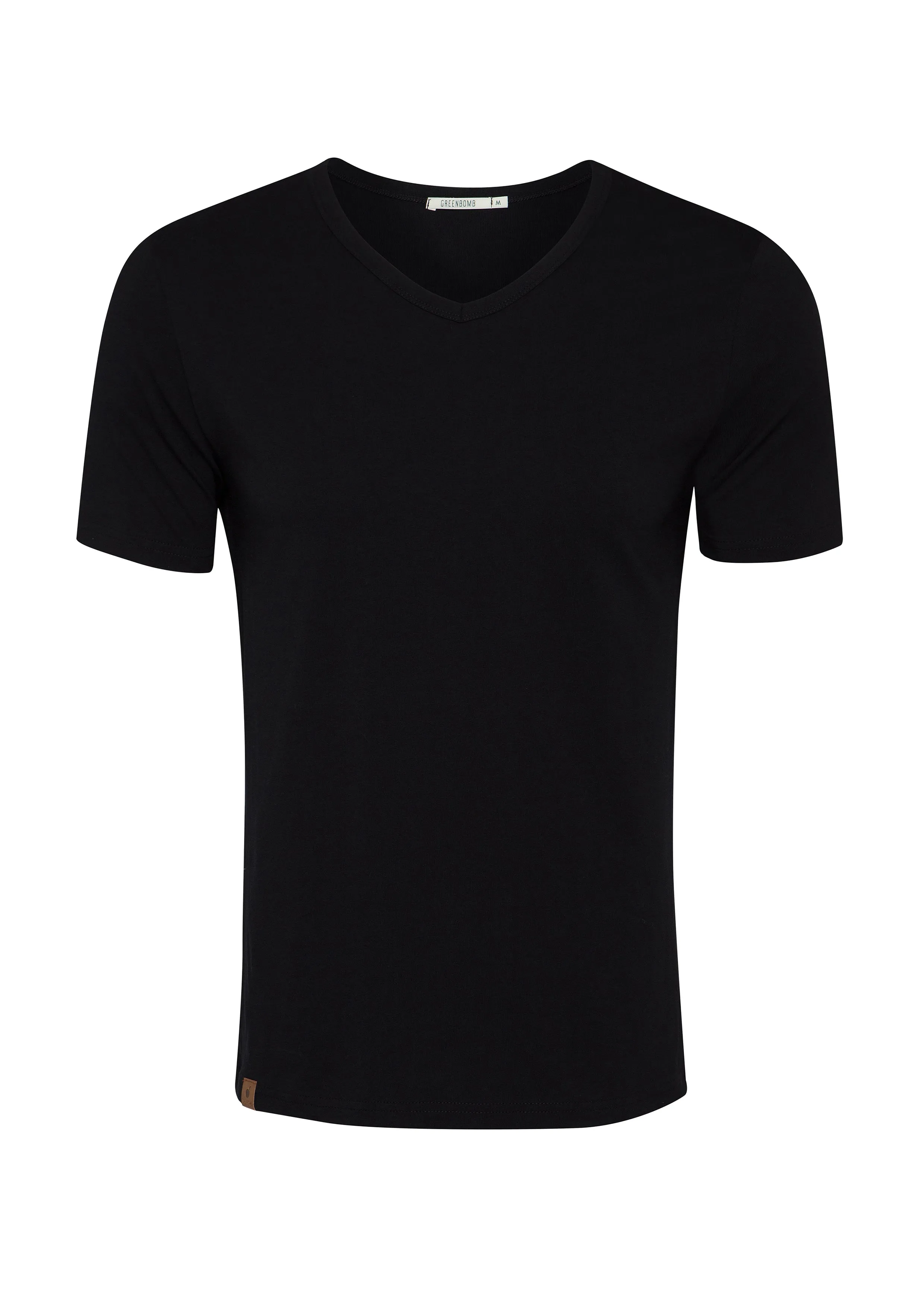 Greenbomb Men's Basic Black Peak T-shirt