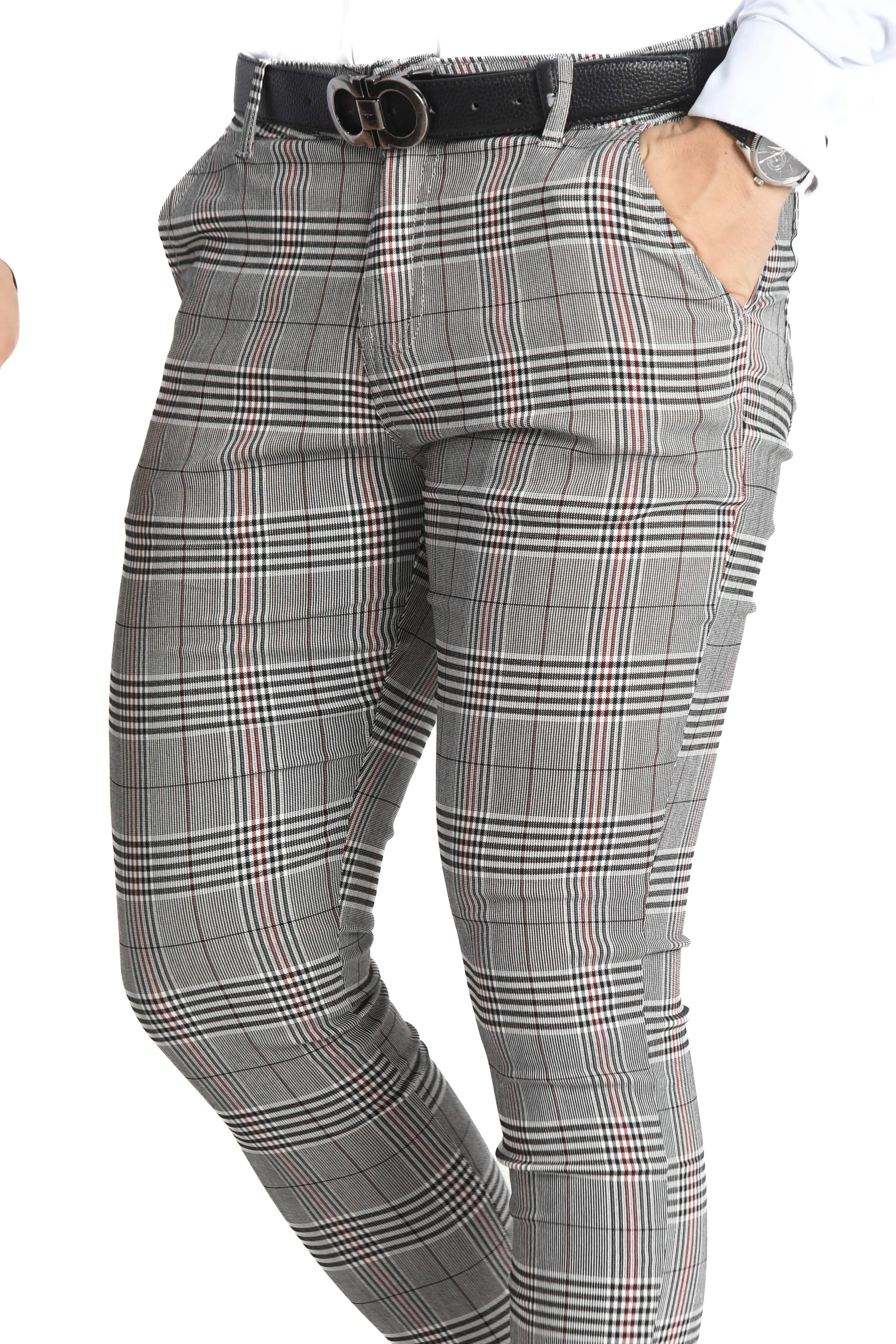 Grey V2 Plaid Pants