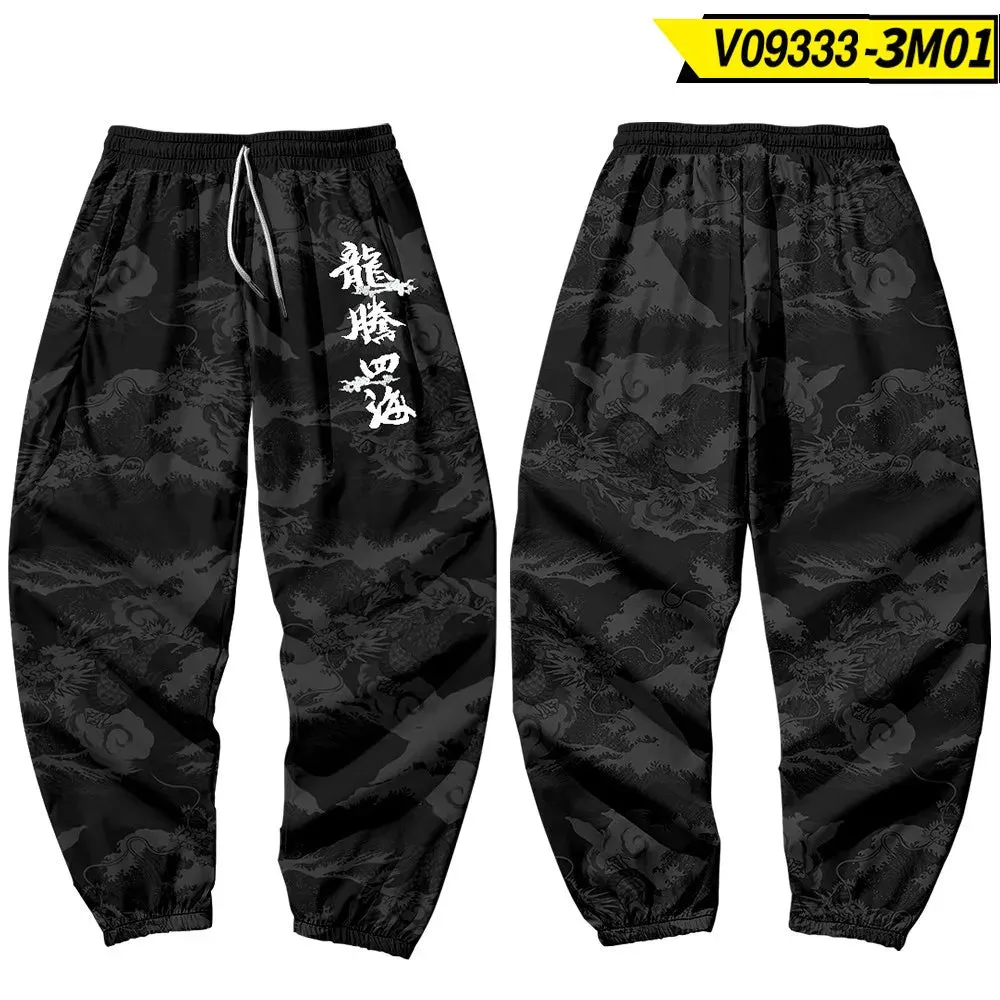 Harajuku Jogger Trousers Streetwear Japanese Style Anime Sweatpants Men Multi Pocket Long Cargo Pant Pants Plus Size 4XL 5XL 6XL