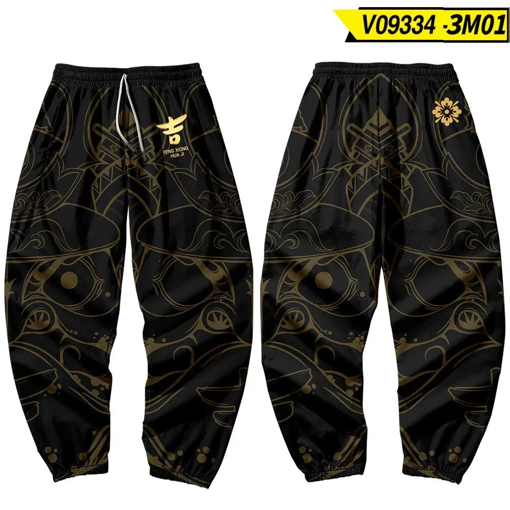 Harajuku Jogger Trousers Streetwear Japanese Style Anime Sweatpants Men Multi Pocket Long Cargo Pant Pants Plus Size 4XL 5XL 6XL