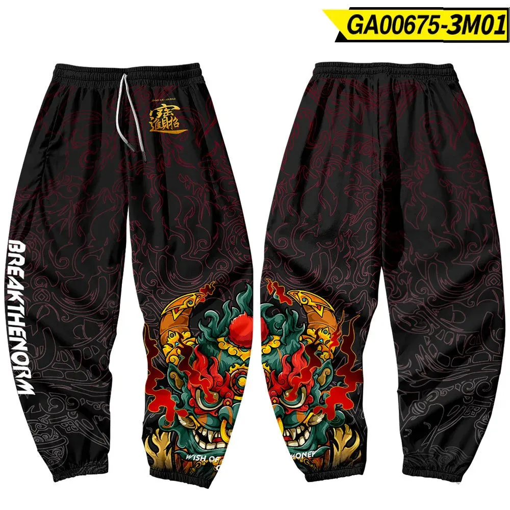 Harajuku Jogger Trousers Streetwear Japanese Style Anime Sweatpants Men Multi Pocket Long Cargo Pant Pants Plus Size 4XL 5XL 6XL