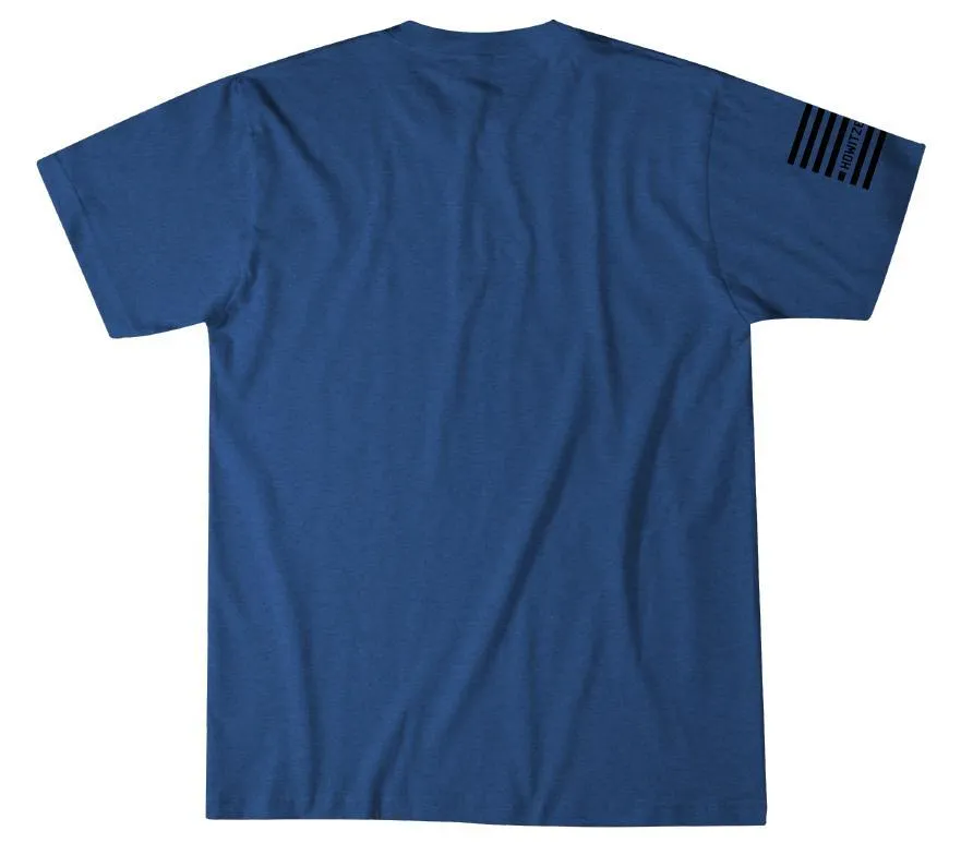 'Howitzer' Men's Standard Patriot Tee - Electric Blue Heather