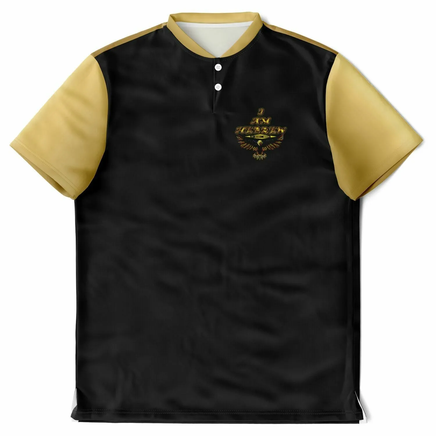 I AM HEBREW 02 Men's Designer Band Collar Polo Shirt