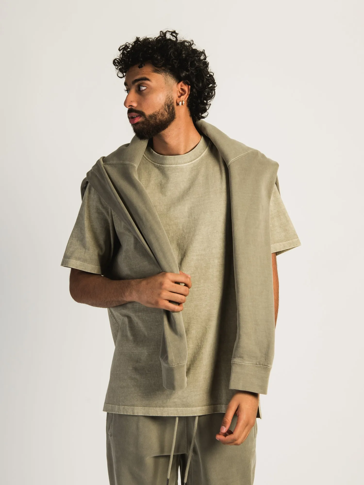 KOLBY PARKER GARMET DYE HOODIE - SAGE