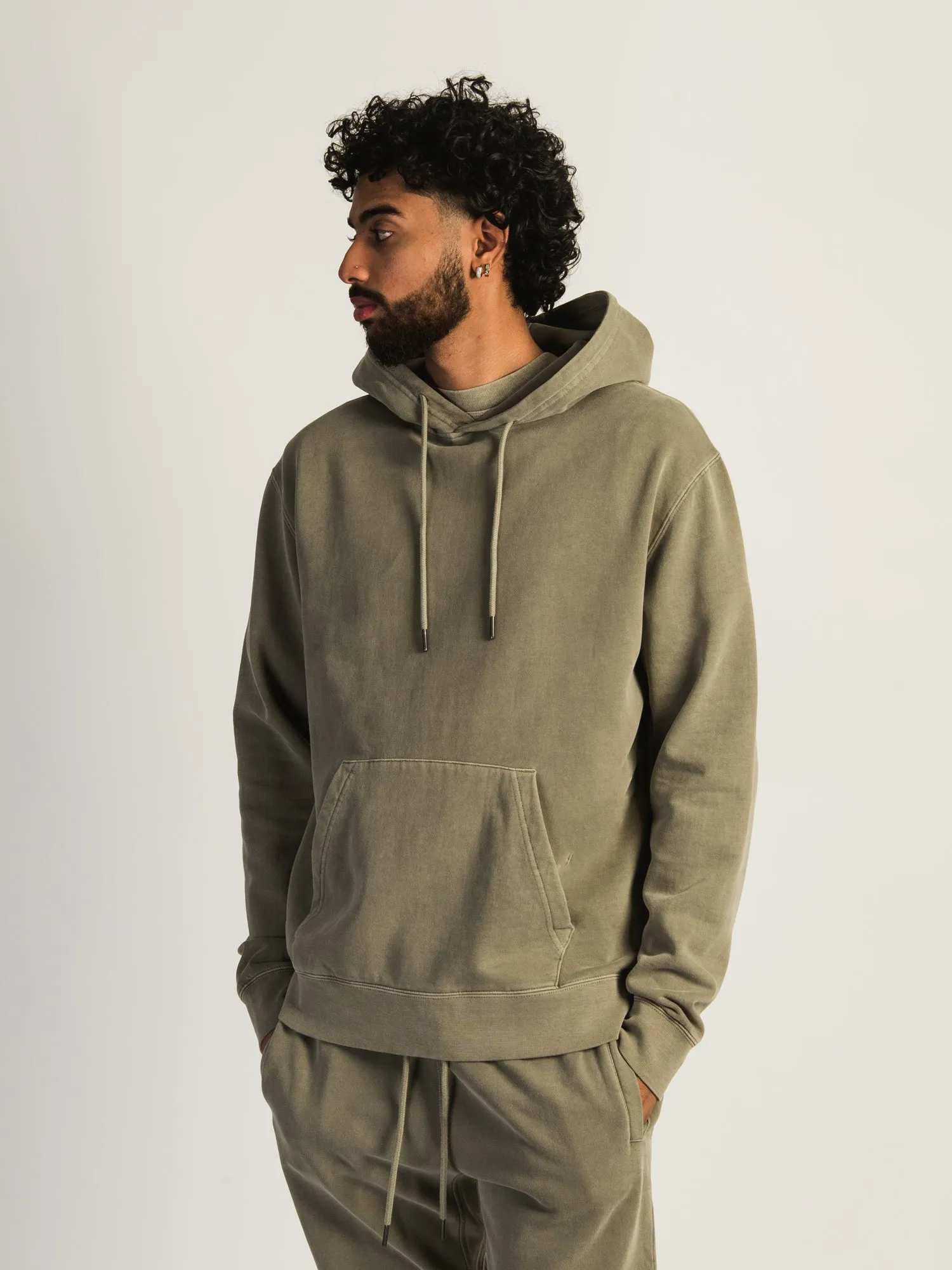 KOLBY PARKER GARMET DYE HOODIE - SAGE