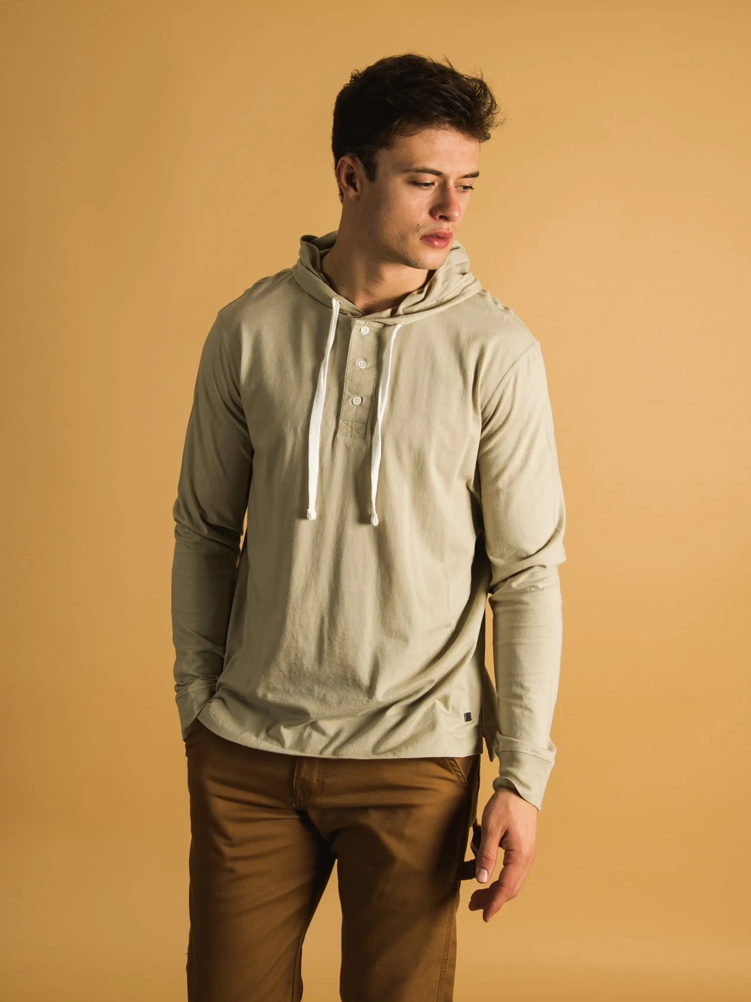 KOLBY RUSH HOODIE HENLEY - CLEARANCE