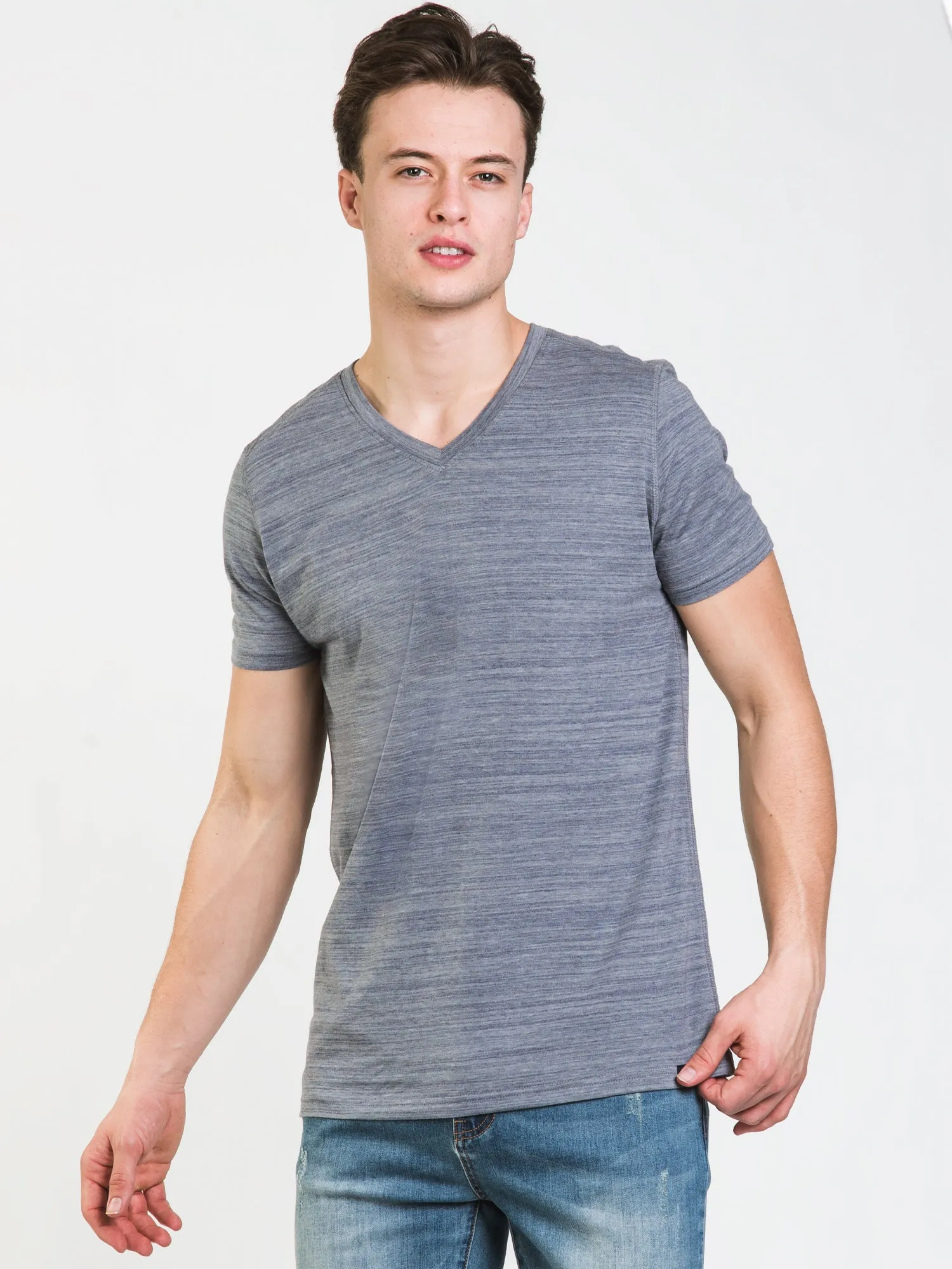 KOLBY SIG MELANGE V-NECK TEE - CLEARANCE