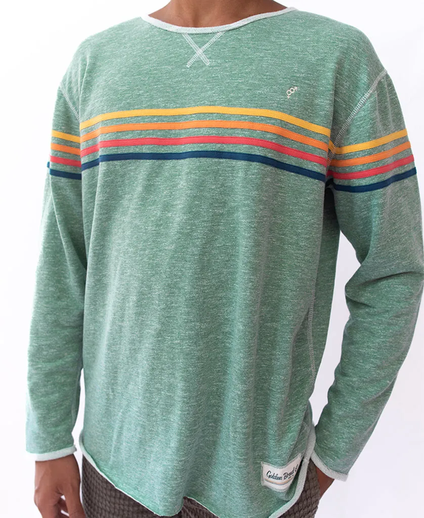 Long Island Rag Top | Green Marle Stripe