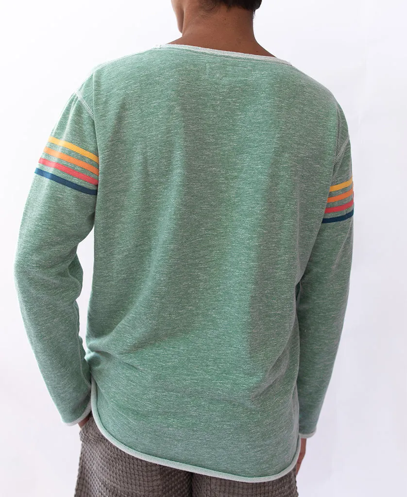 Long Island Rag Top | Green Marle Stripe