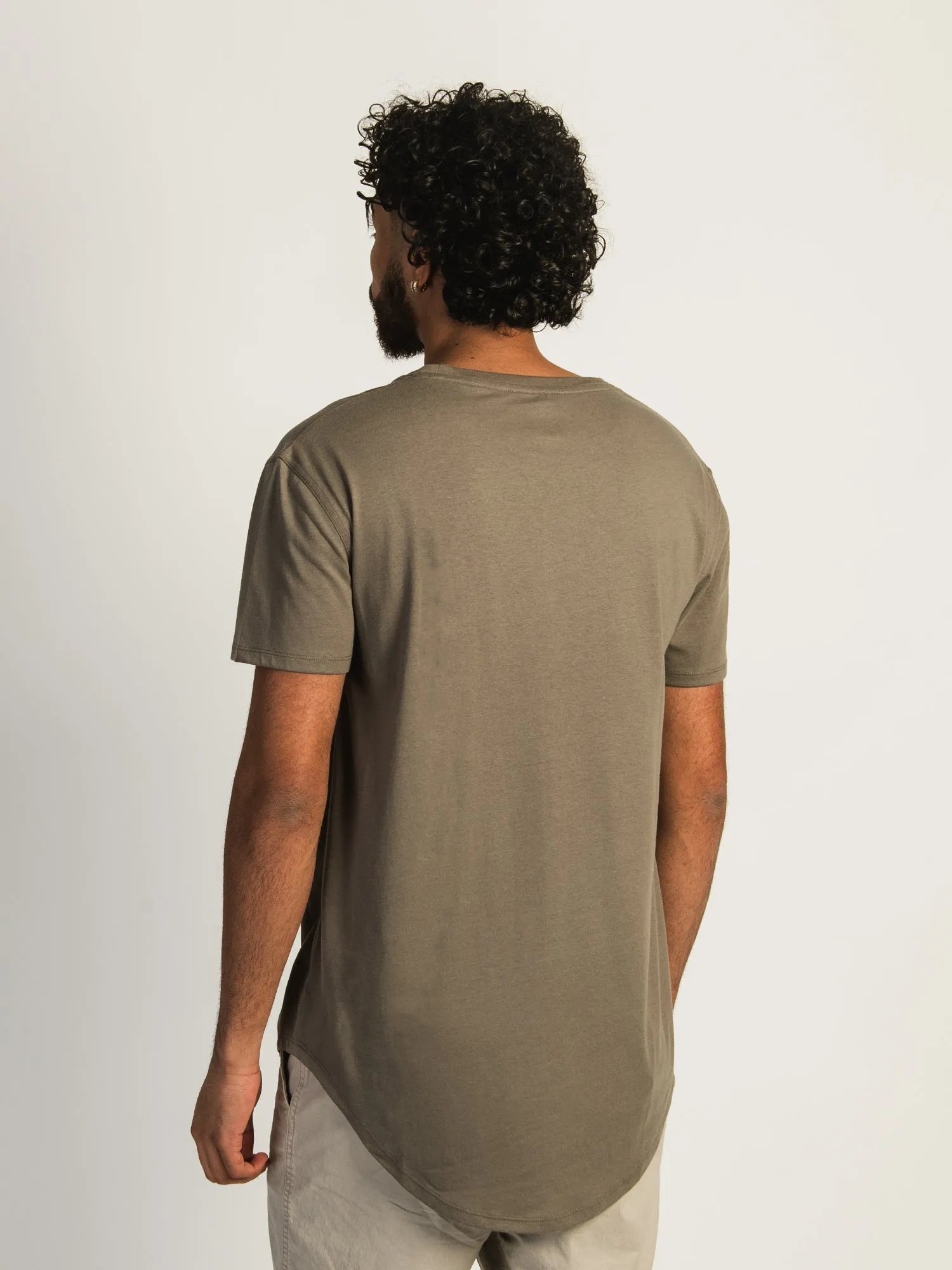 LONGLINE TEE - BROWN