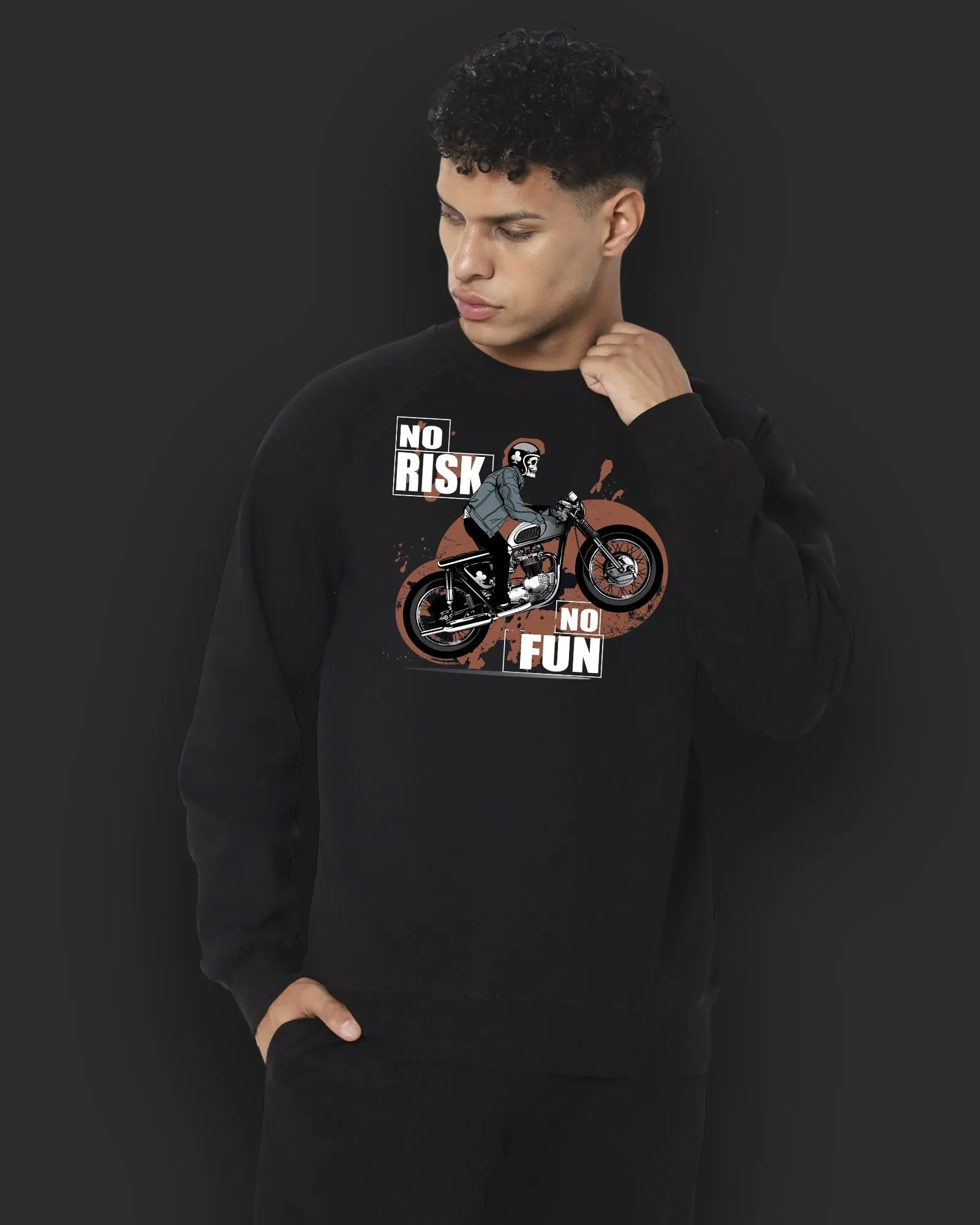 Maverick HW Crew Sweatshirt: Black