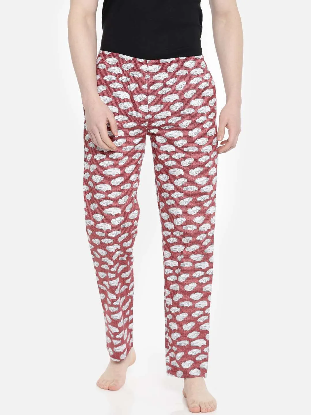 Men Abstract Printed Lounge Pant