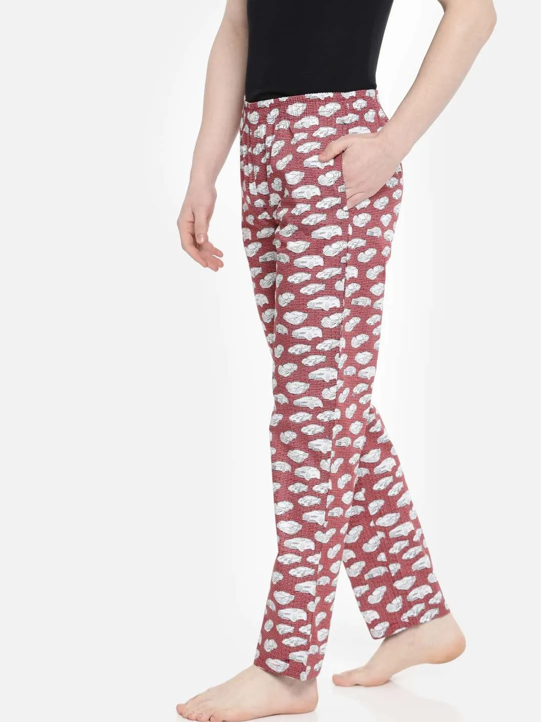 Men Abstract Printed Lounge Pant