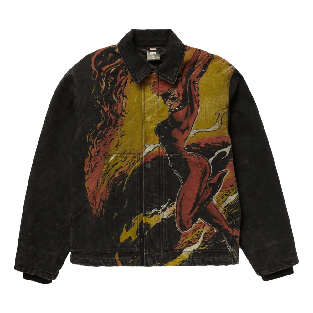 HUF HUF X X-MEN DARK PHOENIX WORK JACKET-BLACK