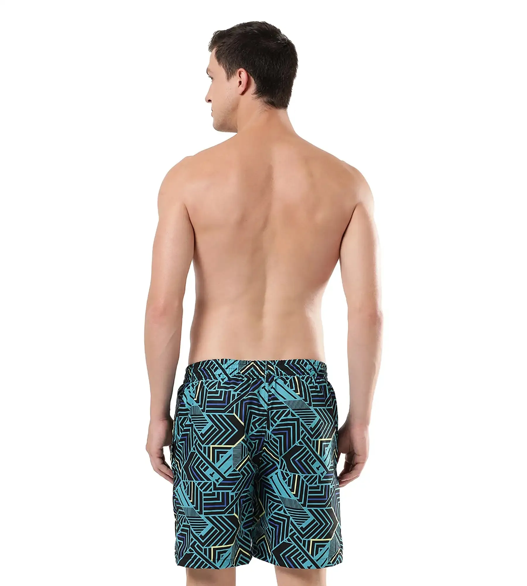 Men's Essential Sport Allover Watershorts - True Navy  &  Aquarium