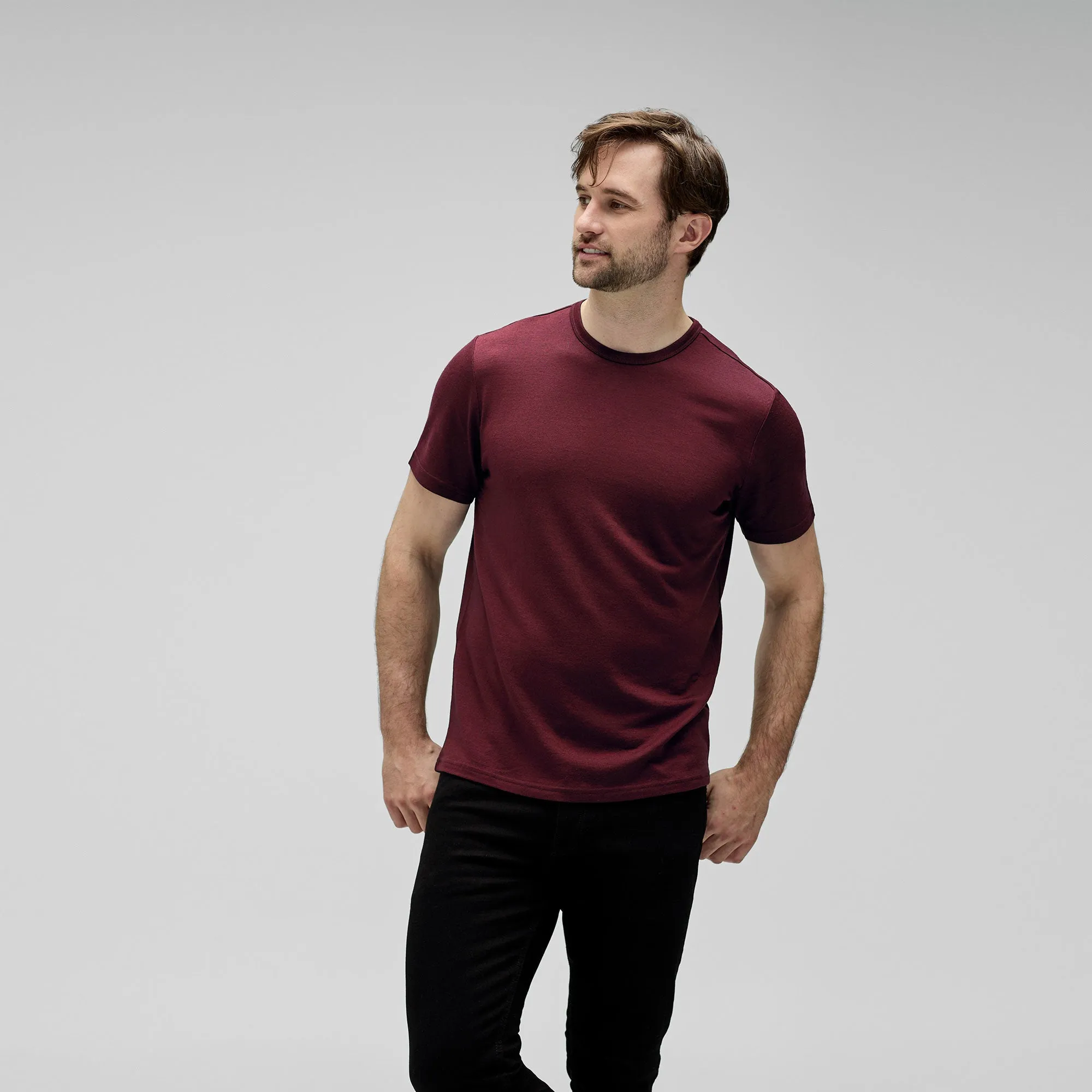 Men's Merino Crew Neck T-Shirt