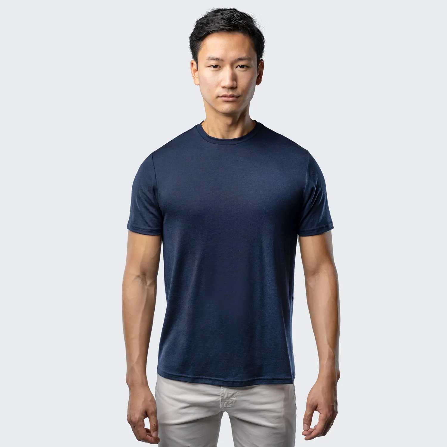 Men's Merino Crew Neck T-Shirt