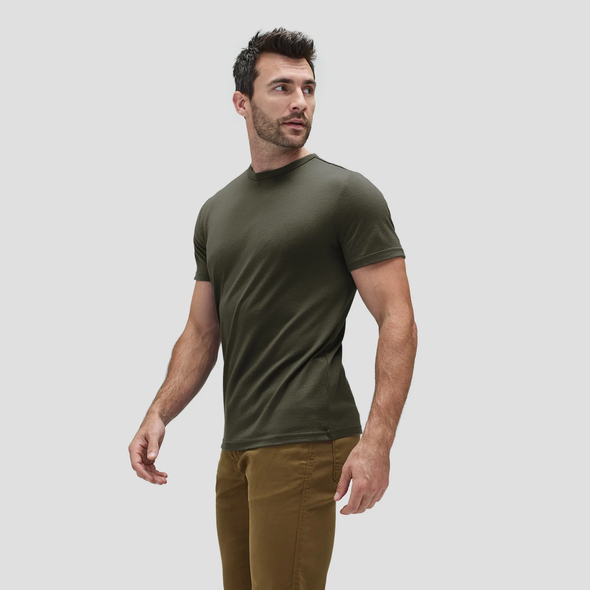 Men's Merino Crew Neck T-Shirt