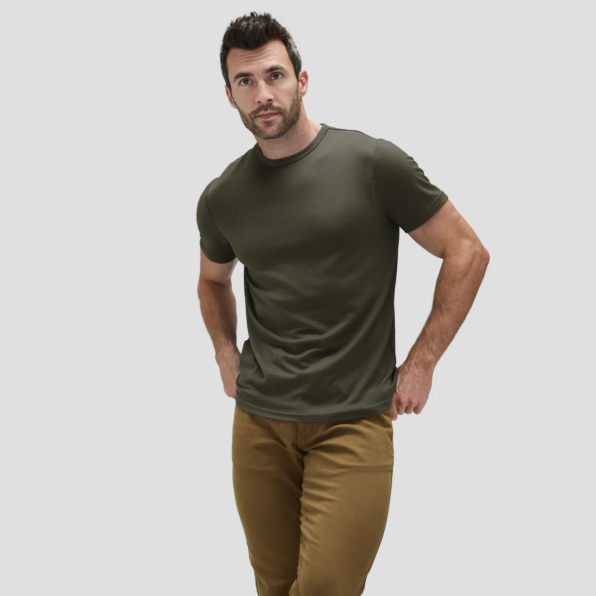 Men's Merino Crew Neck T-Shirt