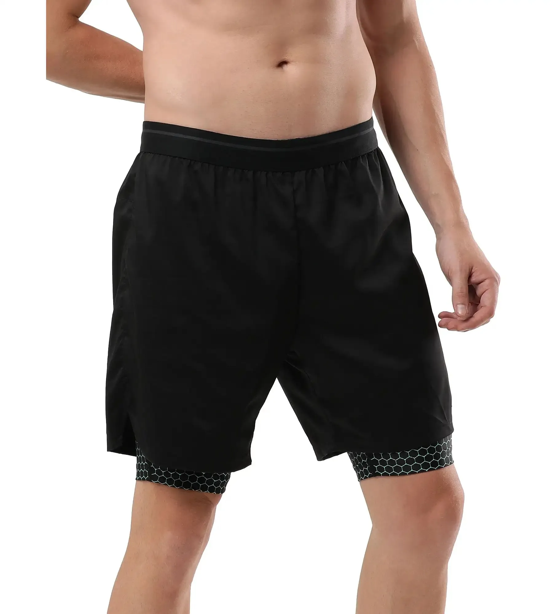 Men's Multi Sport 17 Watershorts - Black & Greenglow